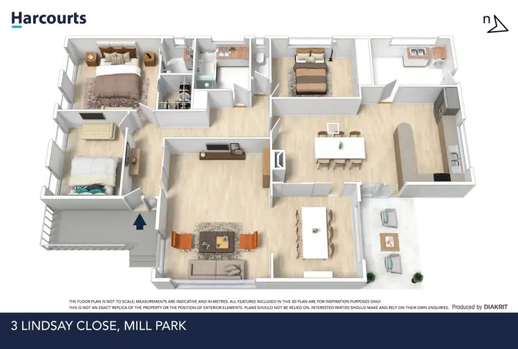 Floorplan of Homely house listing, 3 Lindsay Close, Mill Park VIC 3082