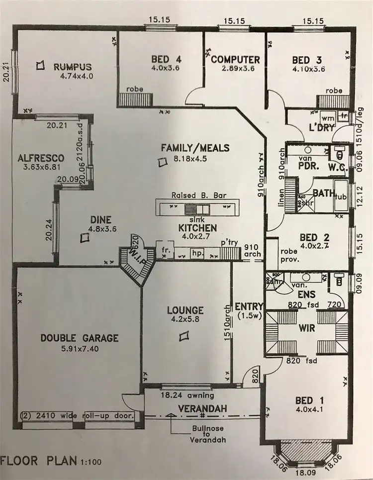 Floorplan of Homely house listing, 42 Ibis Drive, Mannum SA 5238