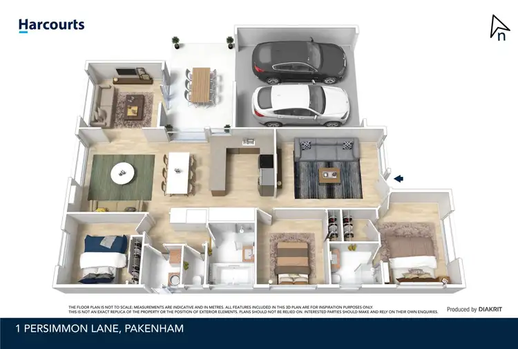 Floorplan of Homely house listing, 1 Persimmon Lane, Pakenham VIC 3810