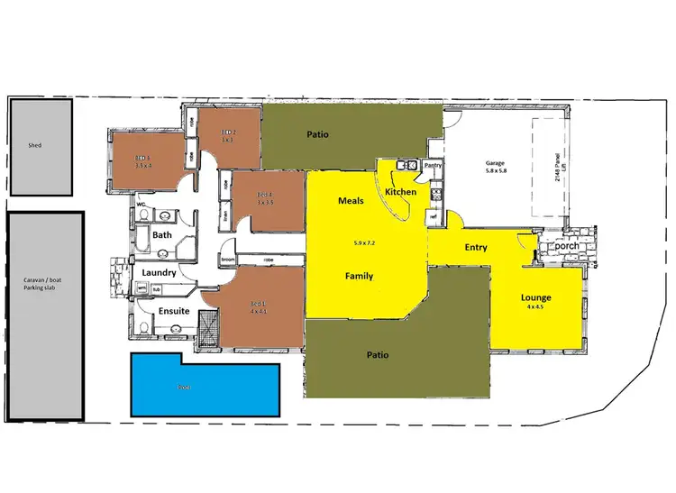 Floorplan of Homely house listing, 1 Riley Court, North Lakes QLD 4509