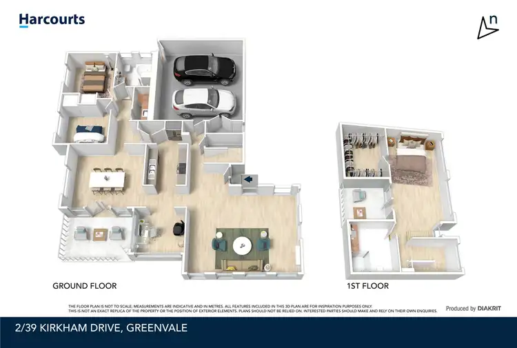 Floorplan of Homely townhouse listing, 2/39 Kirkham Drive, Greenvale VIC 3059