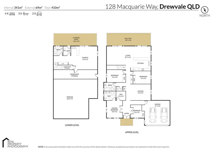 Floorplan of Homely house listing, 128 Macquarie Way, Drewvale QLD 4116