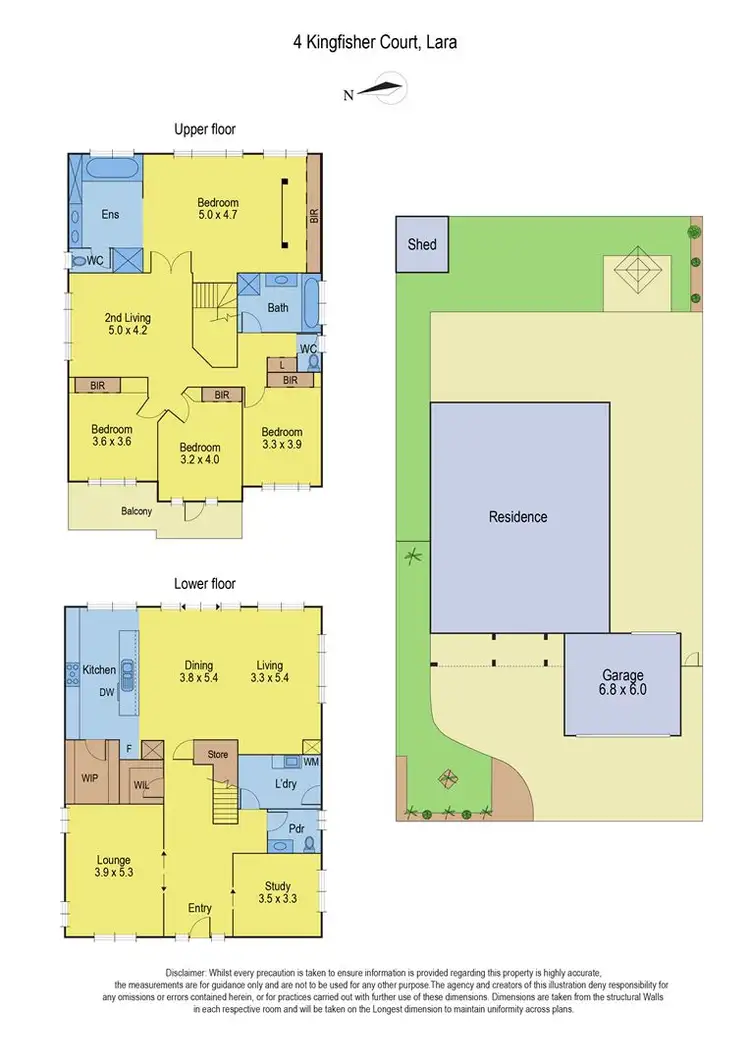 Floorplan of Homely house listing, 4 Kingfisher Court, Lara VIC 3212