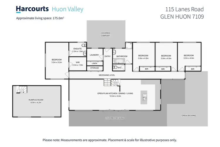 Floorplan of Homely house listing, 115 Lanes Road, Glen Huon TAS 7109