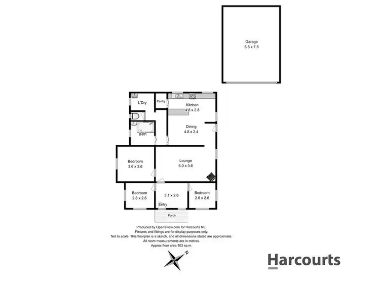 Floorplan of Homely house listing, 13 Winnaleah Road, Winnaleah TAS 7265