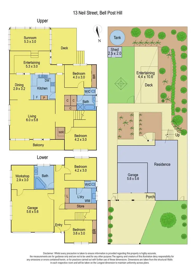 Floorplan of Homely house listing, 13 Neil Street, Bell Post Hill VIC 3215