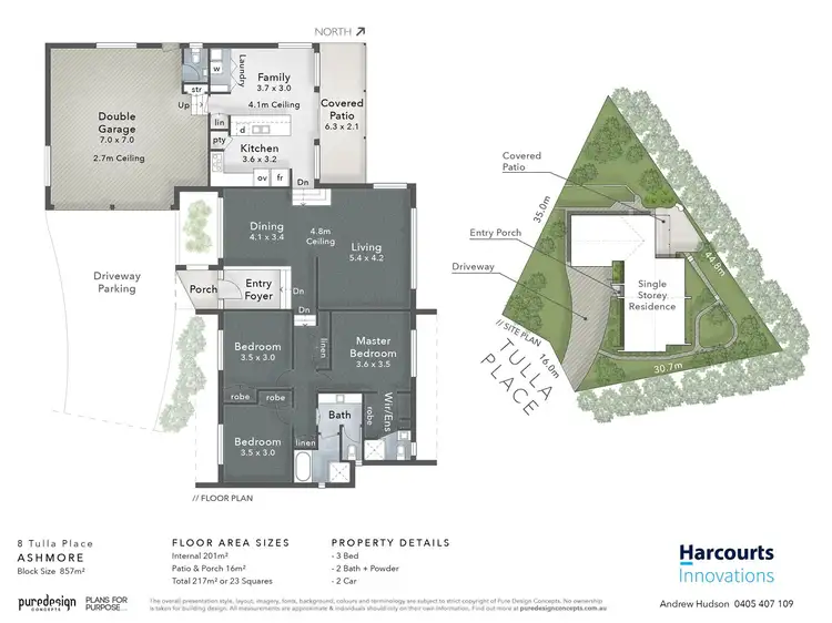 Floorplan of Homely house listing, 8 Tulla Place, Ashmore QLD 4214