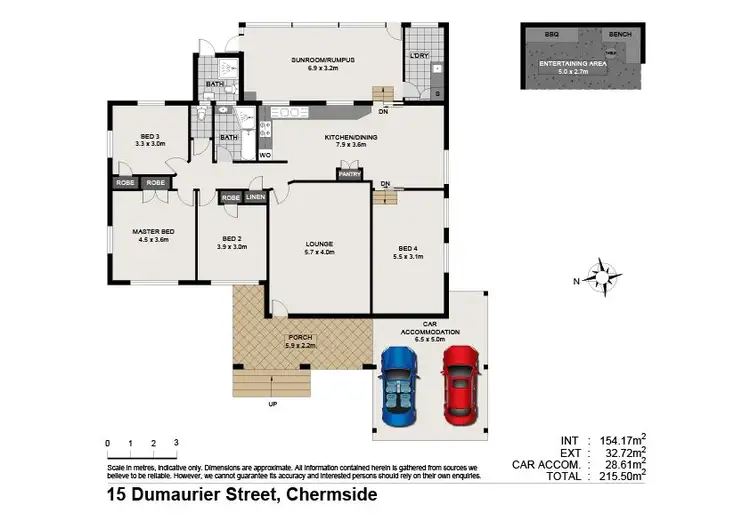 Floorplan of Homely house listing, 15 Dumaurier Street, Chermside QLD 4032