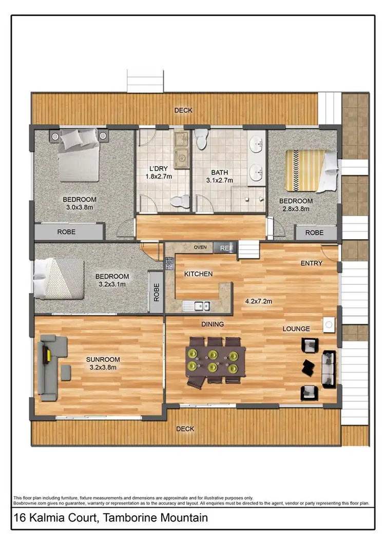 Floorplan of Homely house listing, 16 Kalmia Court, Tamborine Mountain QLD 4272