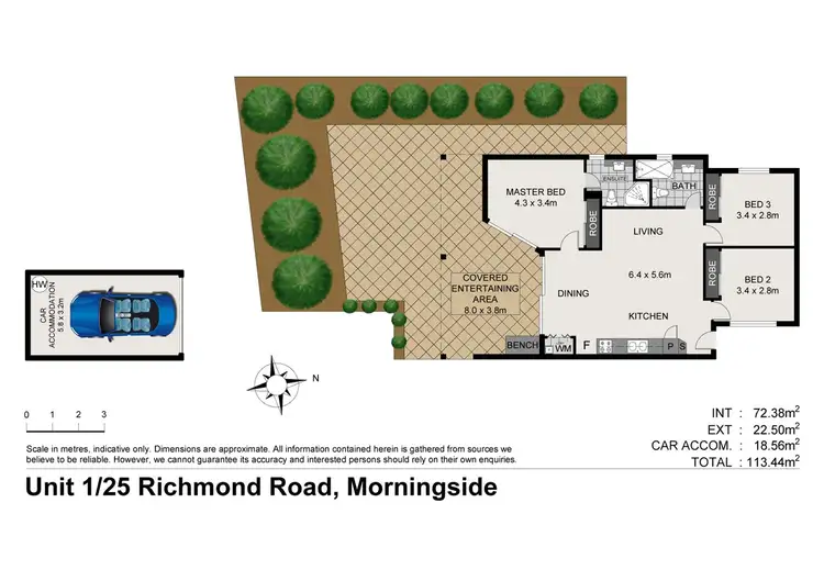 Floorplan of Homely unit listing, 1/25 Richmond Rd, Morningside QLD 4170