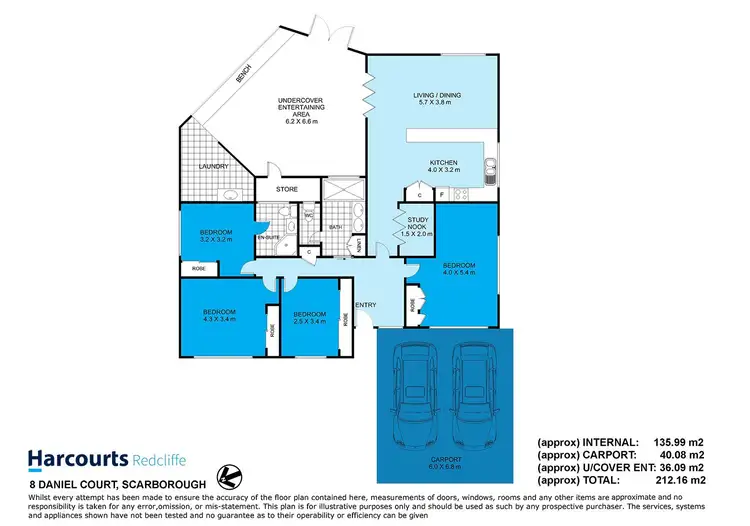 Floorplan of Homely house listing, 8 Daniel Court, Scarborough QLD 4020
