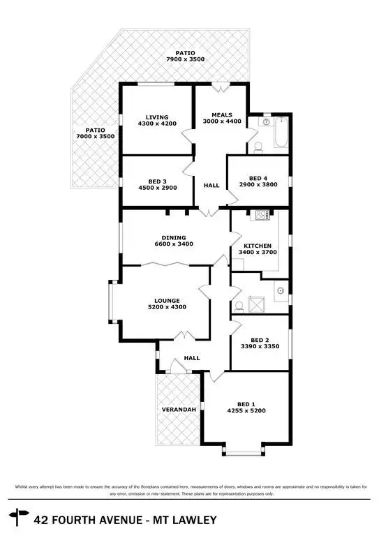Floorplan of Homely house listing, 42 Fourth Avenue, Mount Lawley WA 6050