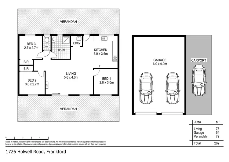 Floorplan of Homely house listing, 1726 Holwell Road, Frankford TAS 7275
