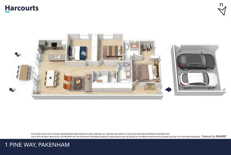 Floorplan of Homely house listing, 1 Pine Way, Pakenham VIC 3810