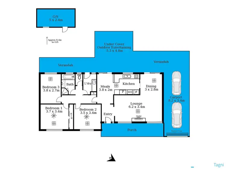 Floorplan of Homely house listing, 72 Skyline Drive, Flagstaff Hill SA 5159