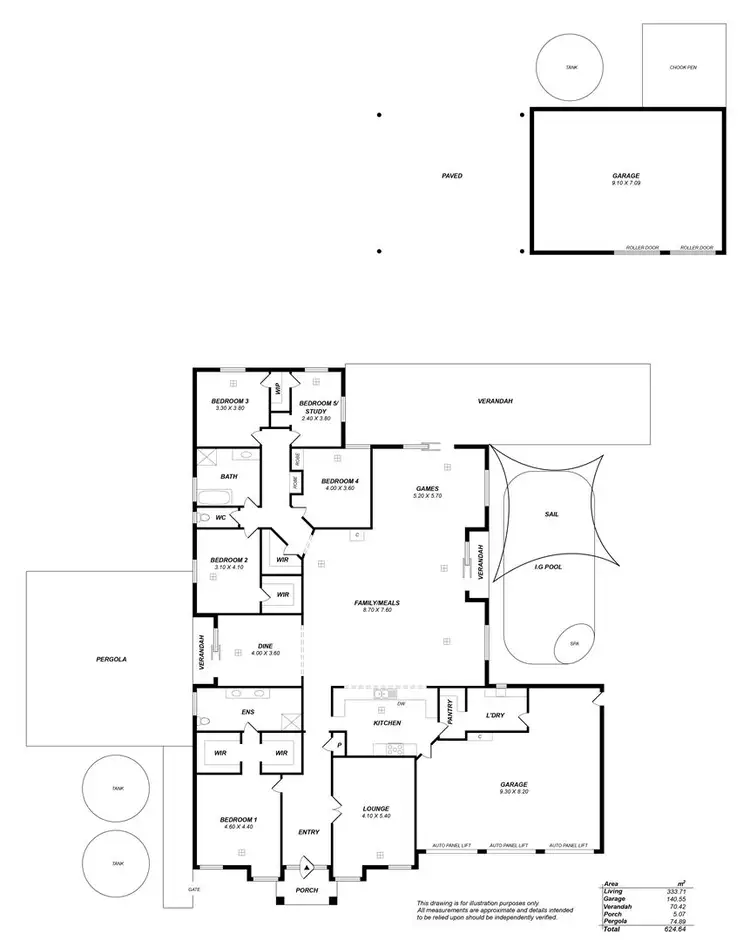 Floorplan of Homely house listing, 5 Claret Ash Drive, Mount Barker SA 5251