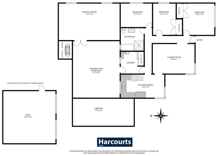 Floorplan of Homely house listing, 30 Taylor Street, Wangaratta VIC 3677