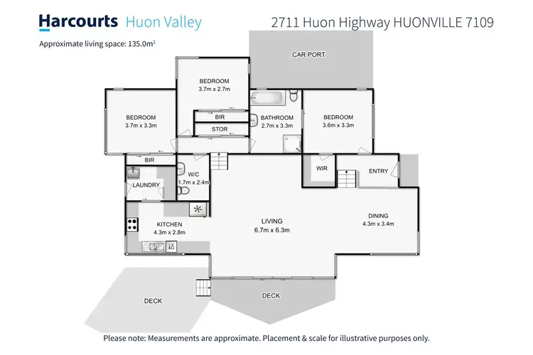 Floorplan of Homely house listing, 2711 Huon Highway, Huonville TAS 7109