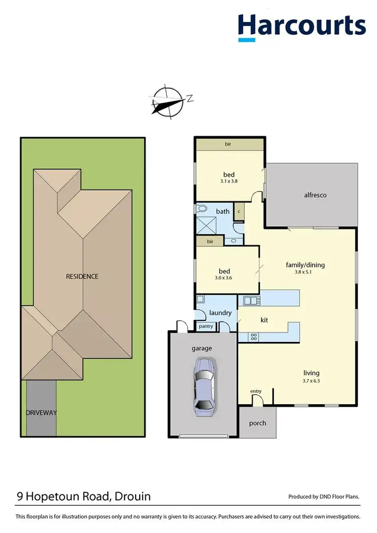 Floorplan of Homely house listing, 9 Hopetoun Road, Drouin VIC 3818