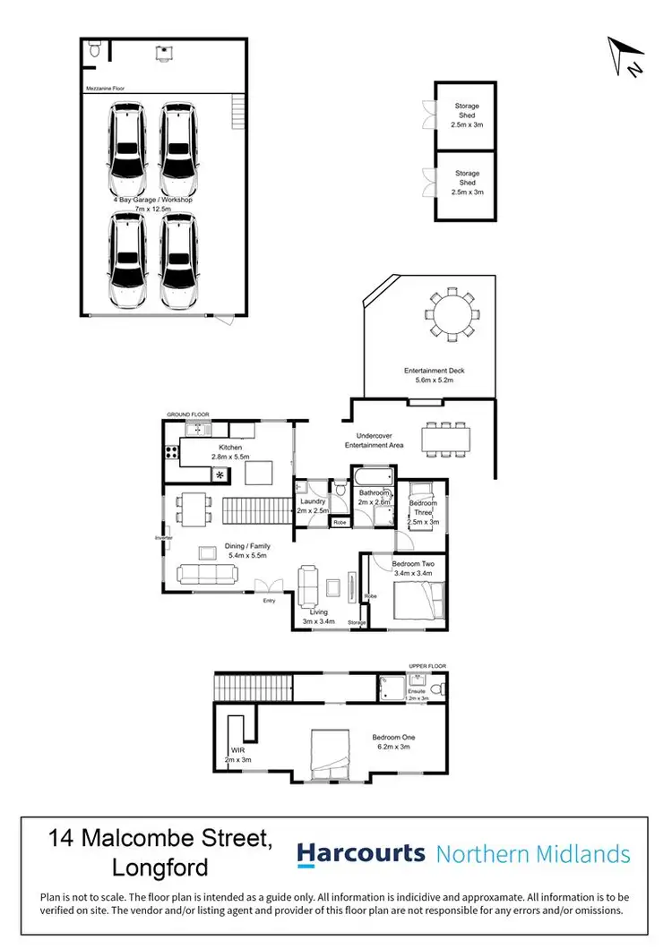 Floorplan of Homely house listing, 14 Malcombe Street, Longford TAS 7301