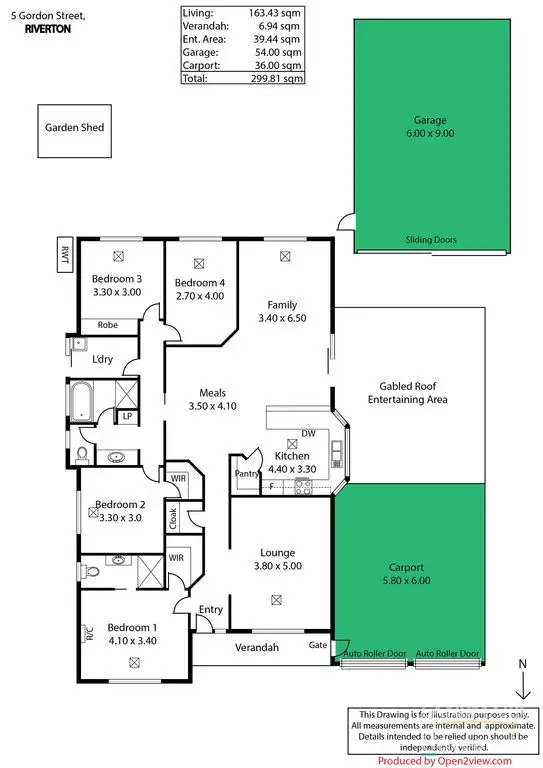 Floorplan of Homely house listing, 5 Gordon Street, Riverton SA 5412