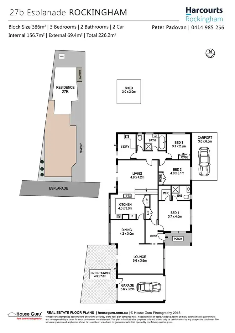 Floorplan of Homely house listing, 27B Esplanade, Rockingham WA 6168