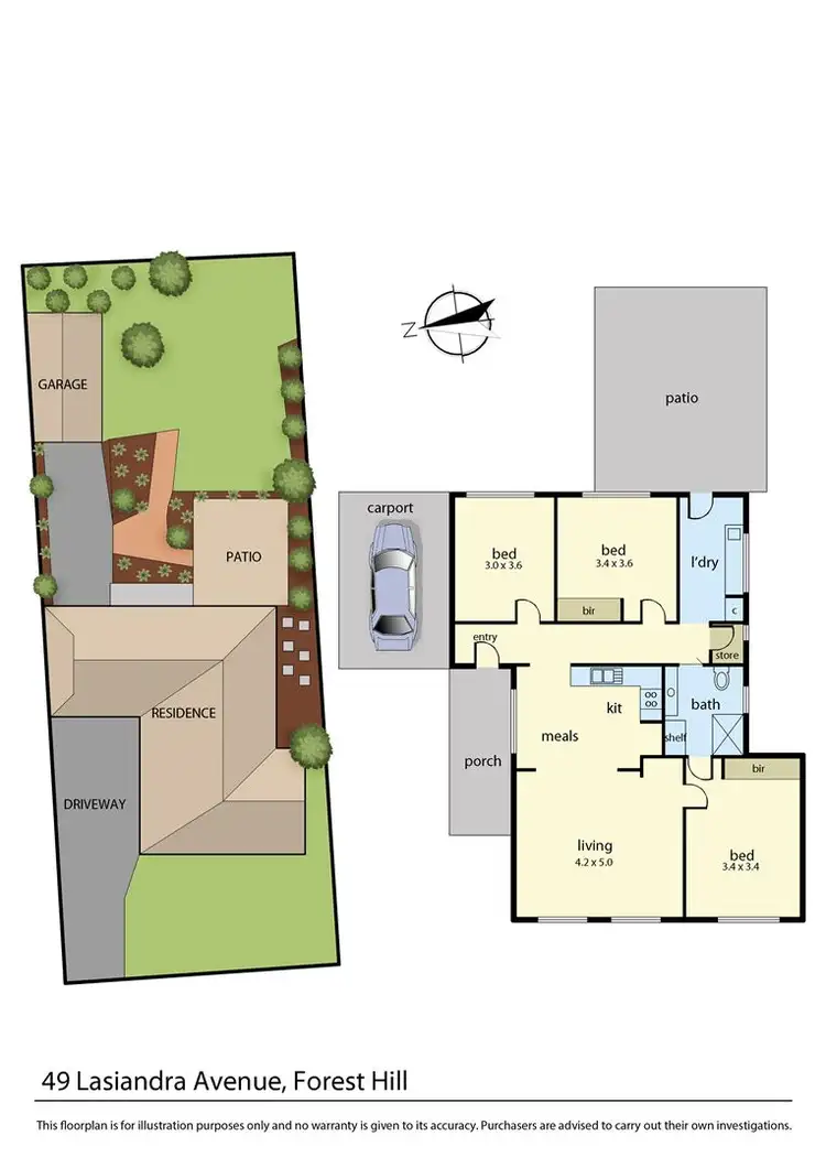 Floorplan of Homely house listing, 49 Lasiandra Avenue, Forest Hill VIC 3131