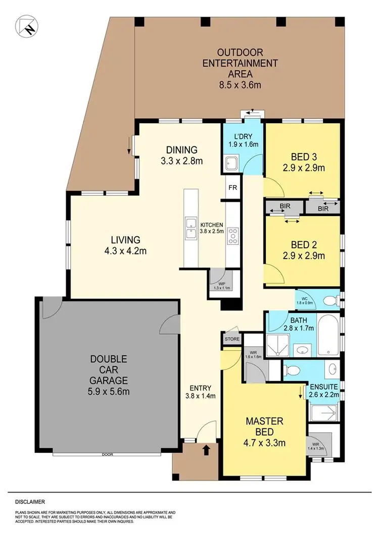 Floorplan of Homely house listing, 8 Orbost Drive, Miners Rest VIC 3352