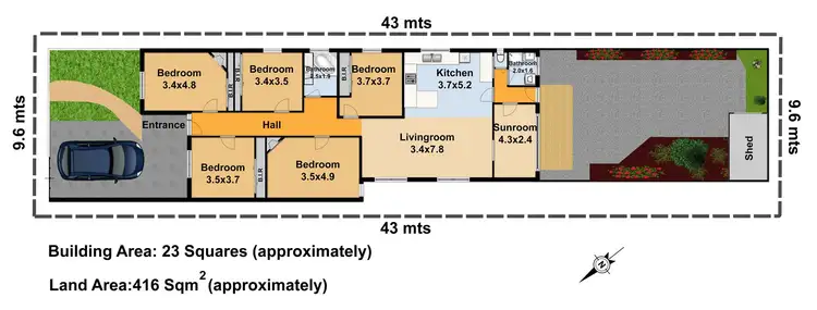 Floorplan of Homely house listing, 81 Droop Street, Footscray VIC 3011