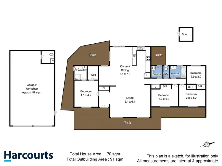 Floorplan of Homely house listing, 19 Turners Drive, Kettering TAS 7155