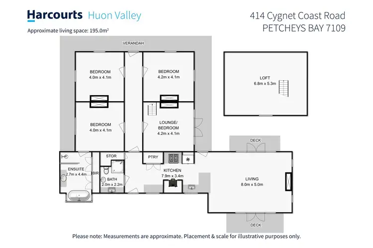 Floorplan of Homely house listing, 414 Cygnet Coast Road, Petcheys Bay TAS 7109