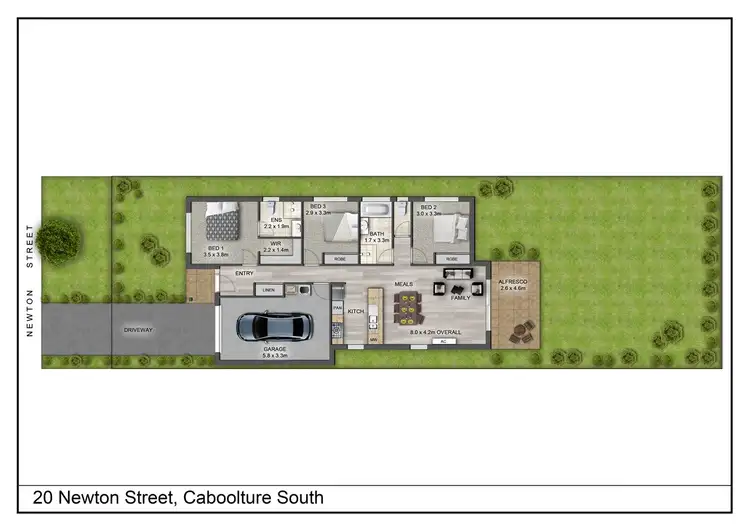 Floorplan of Homely house listing, 20 Newton Street, Caboolture South QLD 4510