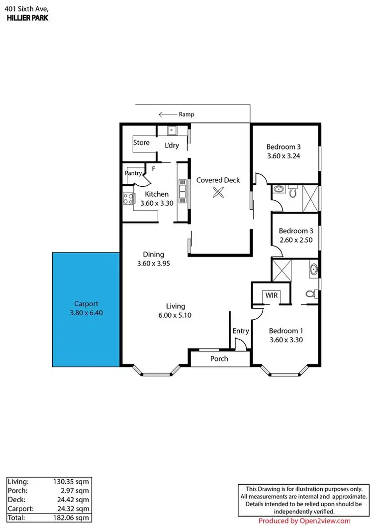 Floorplan of Homely retirement listing, 401 Sixth Avenue, Hillier SA 5116