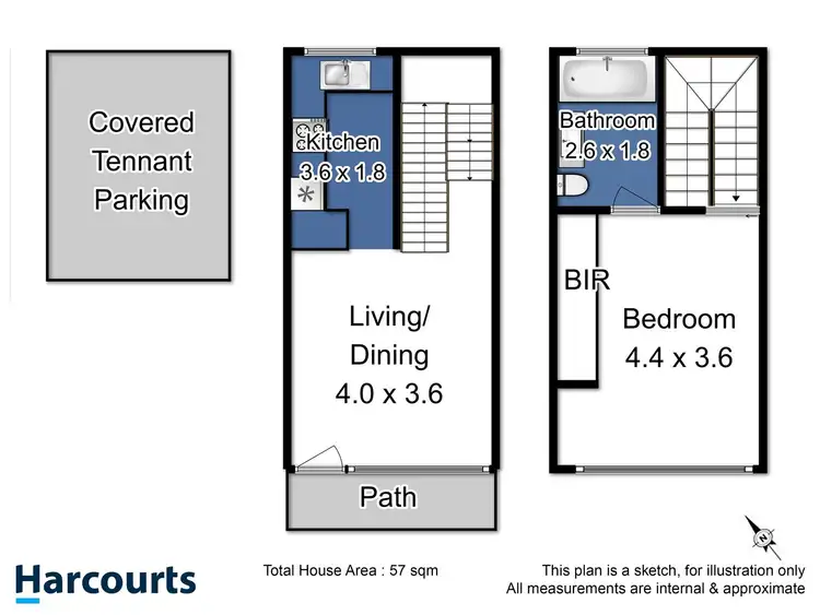 Floorplan of Homely unit listing, 11/3 Clifford Court, Howrah TAS 7018