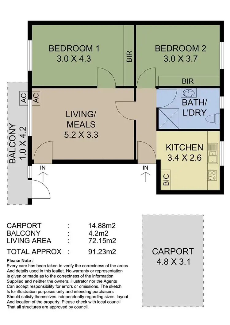 Floorplan of Homely unit listing, 4/20 Mornington Road, Unley SA 5061