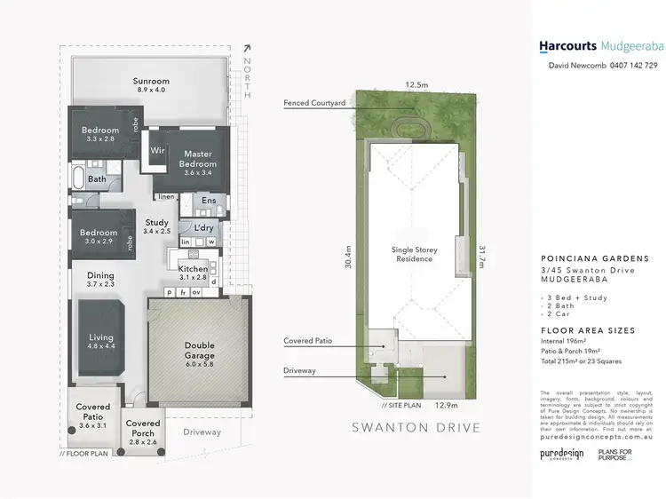 Floorplan of Homely unit listing, 3/45 Swanton Drive, Mudgeeraba QLD 4213