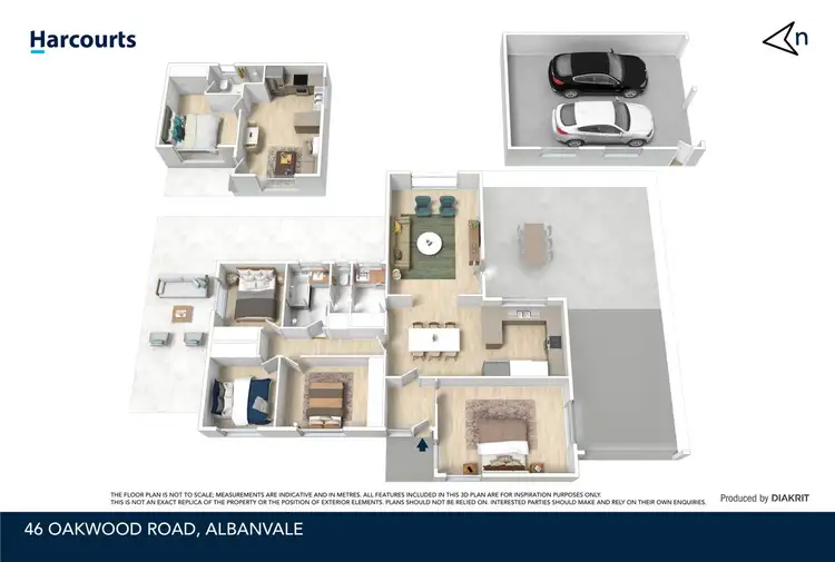 Floorplan of Homely house listing, 46 Oakwood Road, Albanvale VIC 3021