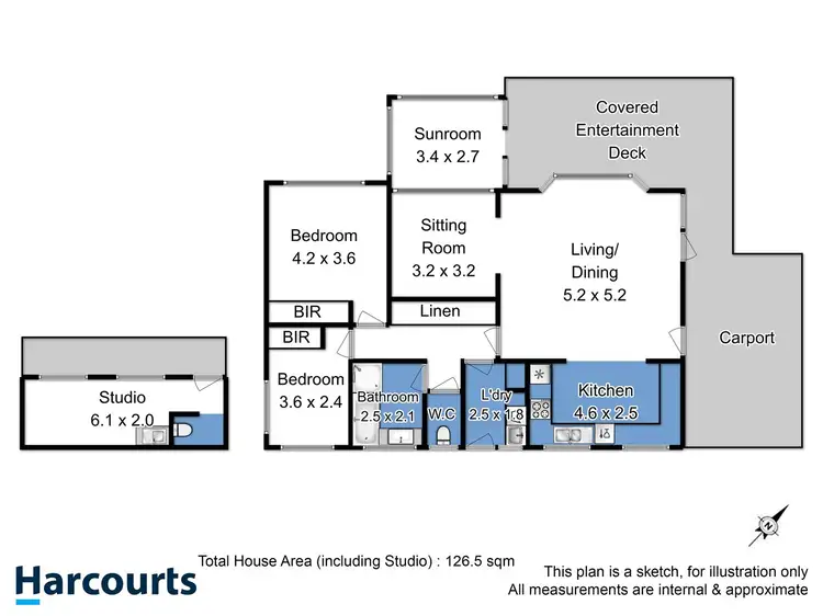 Floorplan of Homely villa listing, 16 Fairway Drive, Kingston TAS 7050