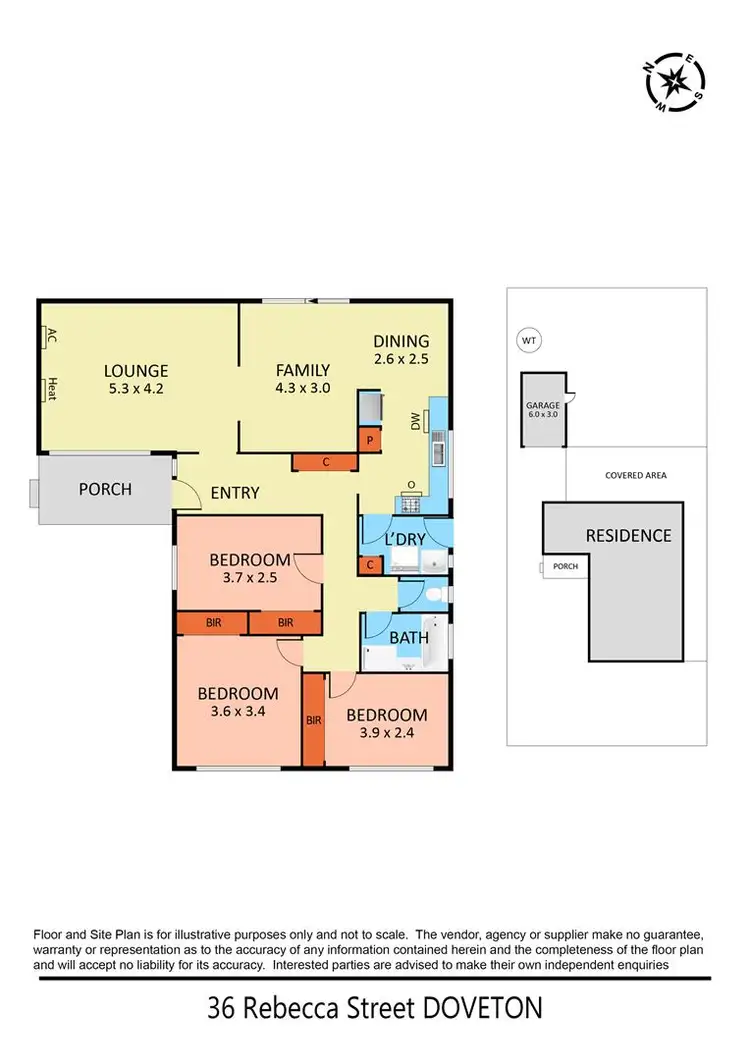 Floorplan of Homely house listing, 36 Rebecca Street, Doveton VIC 3177
