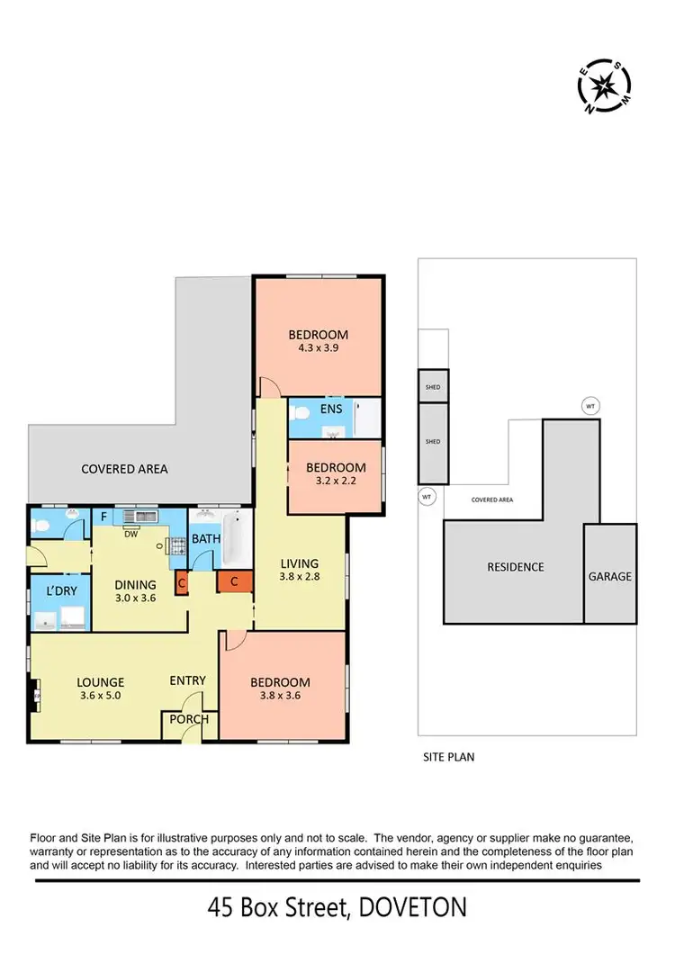 Floorplan of Homely house listing, 45 Box Street, Doveton VIC 3177