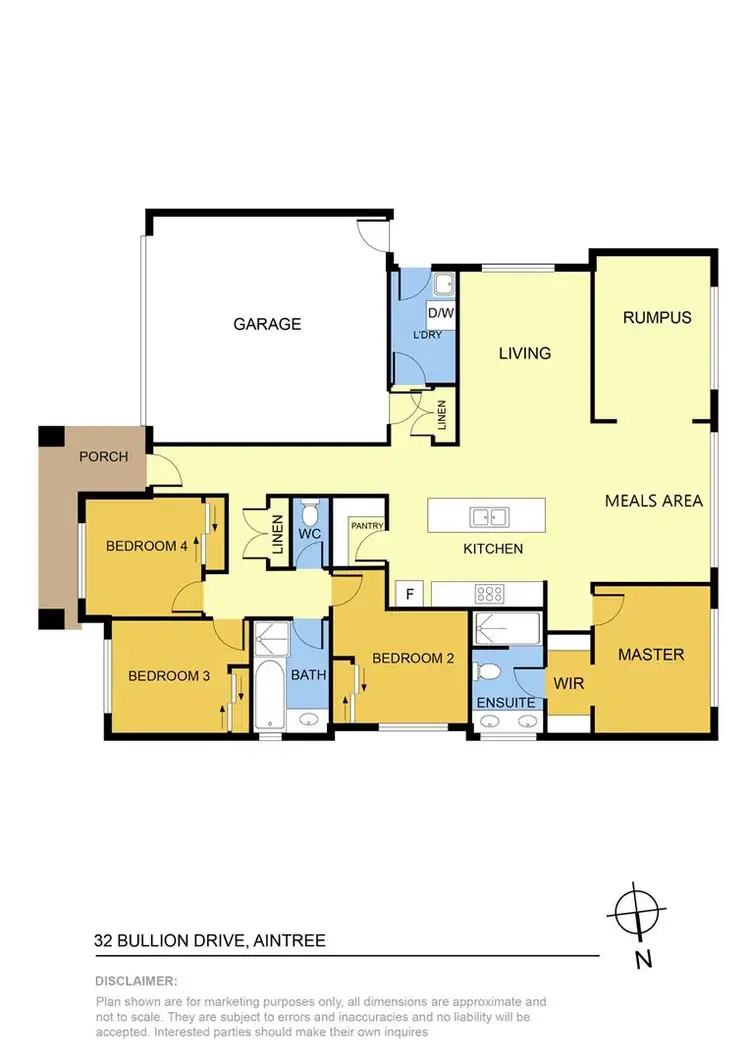 Floorplan of Homely house listing, 32 Bullion Drive, Aintree VIC 3336