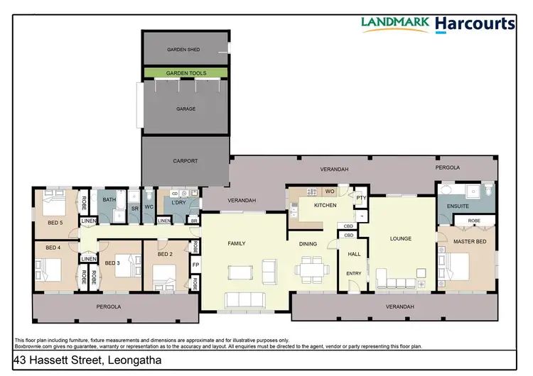 Floorplan of Homely house listing, 43 Hassett Street, Leongatha VIC 3953