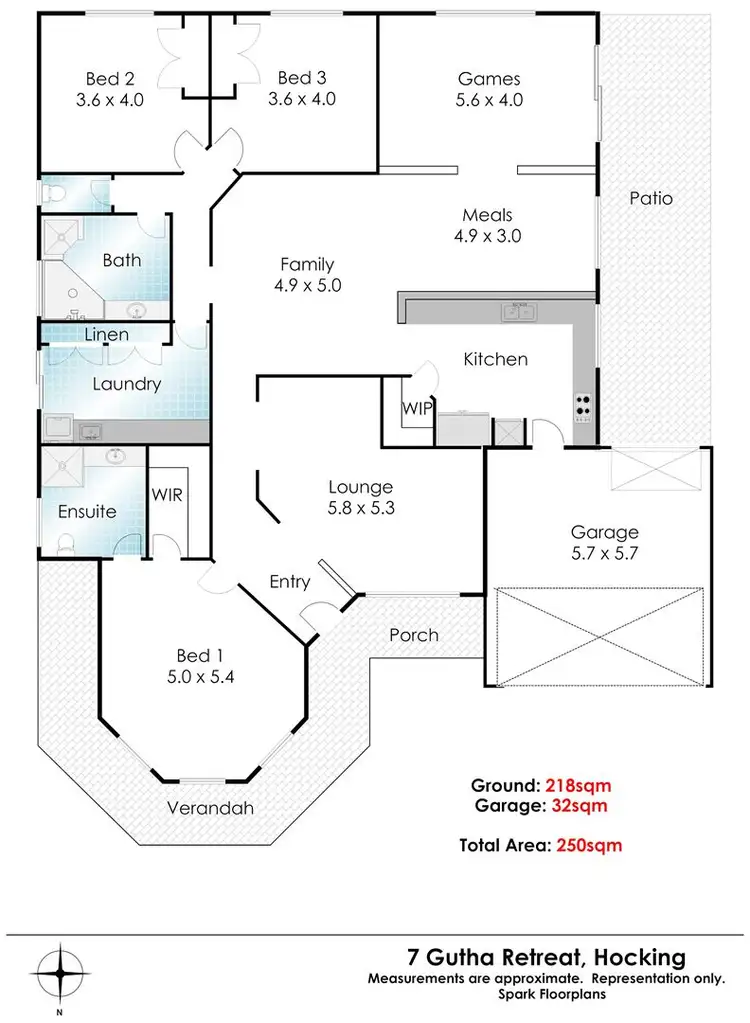 Floorplan of Homely house listing, 7 Gutha Retreat, Hocking WA 6065