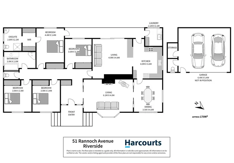 Floorplan of Homely house listing, 51 Rannoch Avenue, Riverside TAS 7250