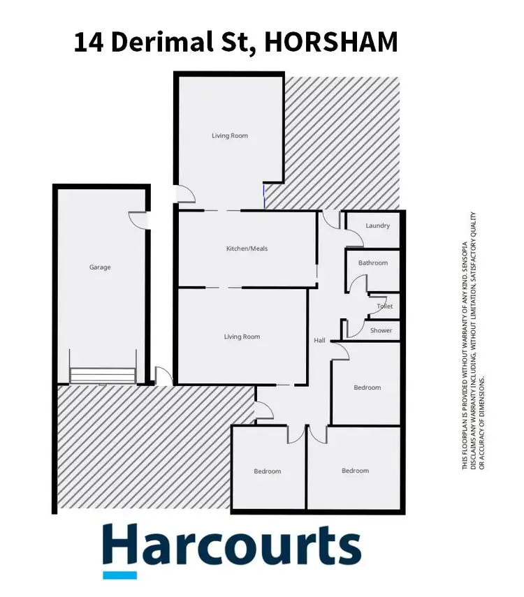 Floorplan of Homely house listing, 14 Derimal Street, Horsham VIC 3400