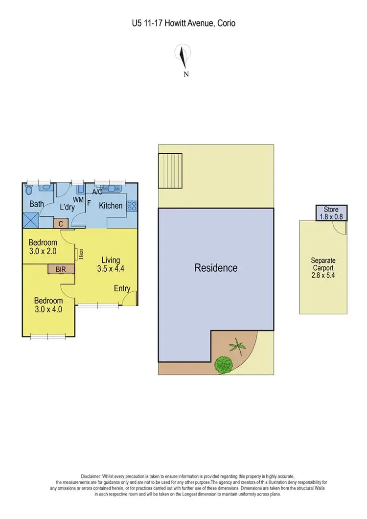 Floorplan of Homely unit listing, 5/11-17 Howitt Avenue, Corio VIC 3214
