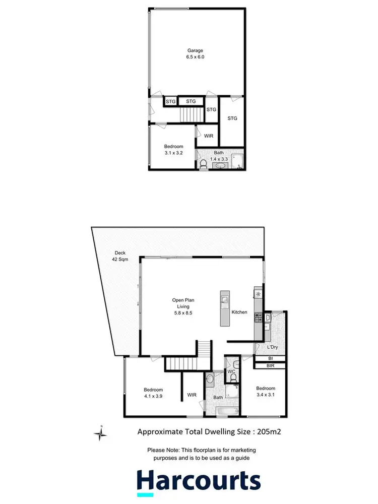 Floorplan of Homely unit listing, 2/578 Oceana Drive, Howrah TAS 7018
