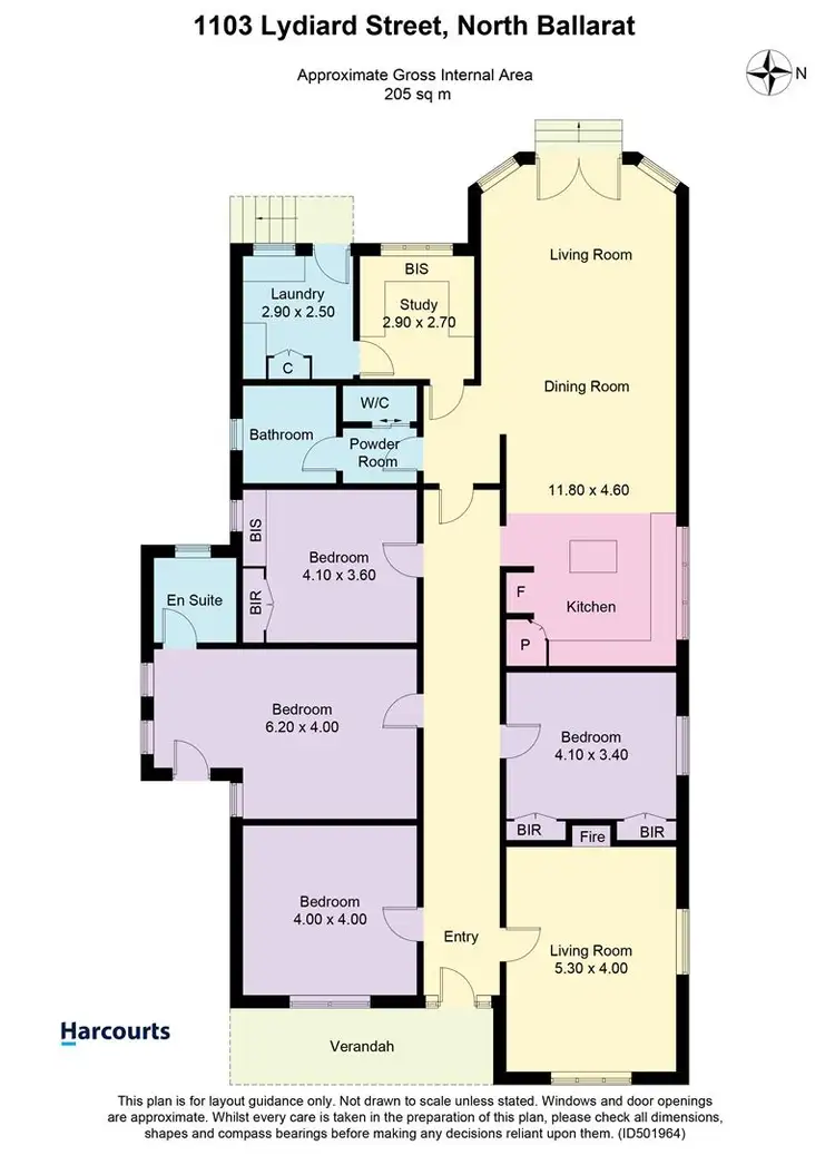 Floorplan of Homely house listing, 1103 Lydiard Street North, Ballarat North VIC 3350