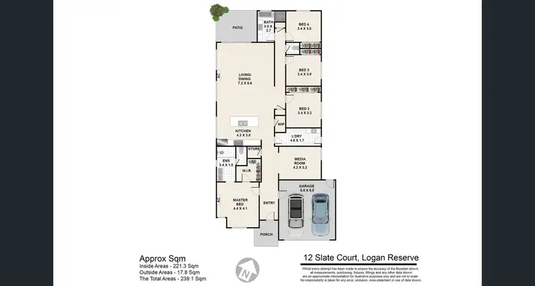 Floorplan of Homely house listing, 12 Slate Court, Logan Reserve QLD 4133