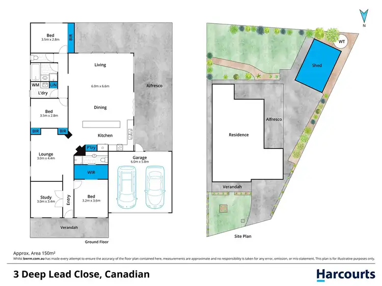 Floorplan of Homely house listing, 3 Deep Lead Close, Canadian VIC 3350